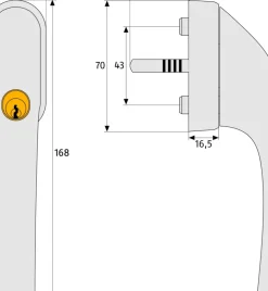 Abus Afsluitbare Raamkruk Fg300 Zilver-Brico Best