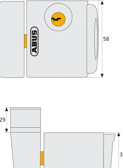 Abus Raamslot Fts3003 Wit-Brico Clearance