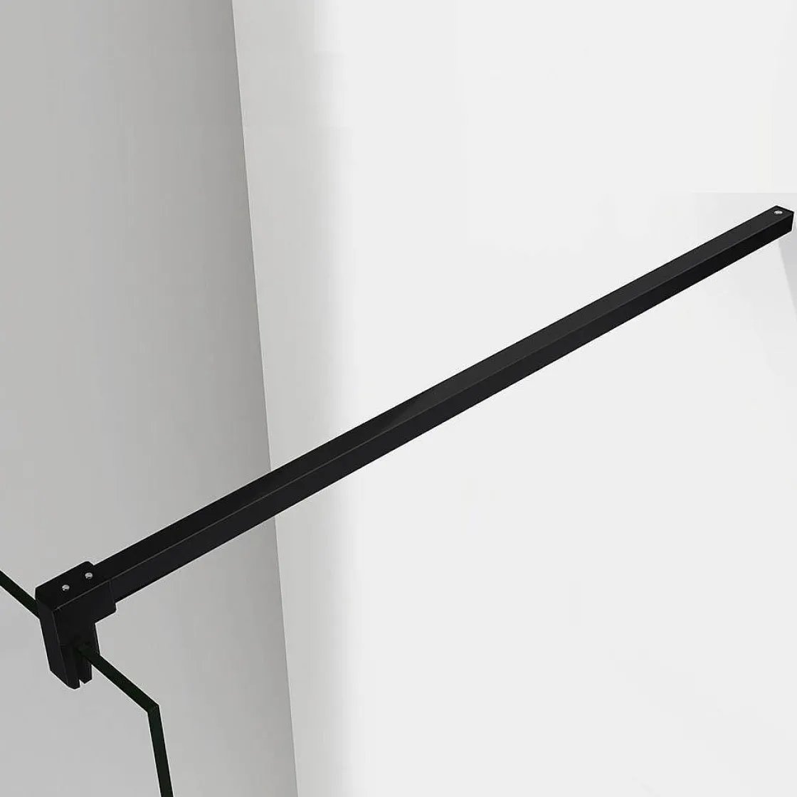 Brico Aica Inloopdouche 150X200Cm Anti Kalk - Mat Zwart P15-132B