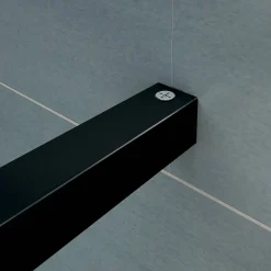 Brico Aica Inloopdouche 150X200Cm Anti Kalk - Mat Zwart P15-132B