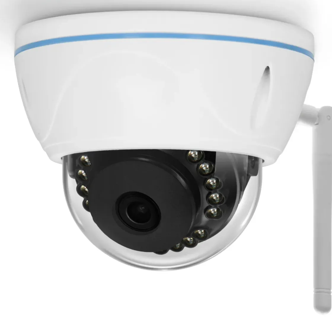 Alecto Wifi Dome Hd-Camera Met Bewegingsmelder Wit-Brico Discount