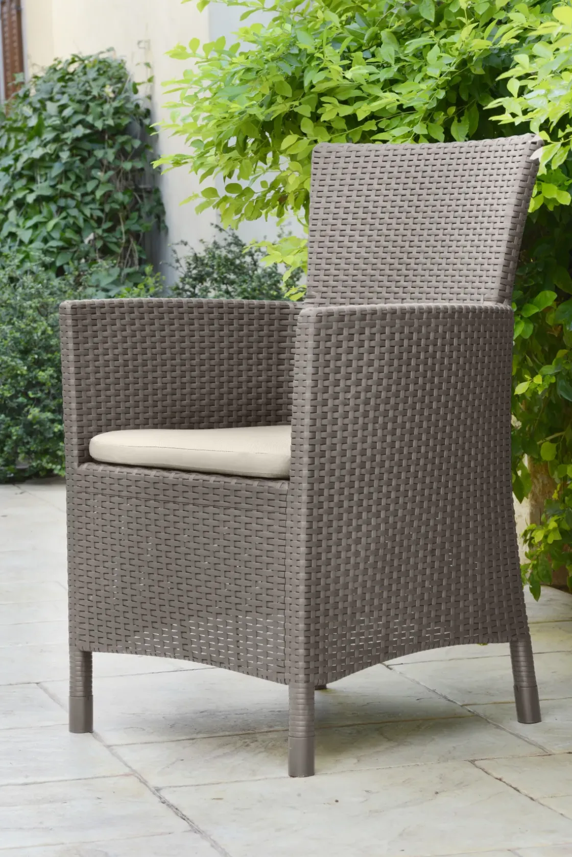 Alibert Tuinstoel Iowa Dining Cappuccino-Brico Hot