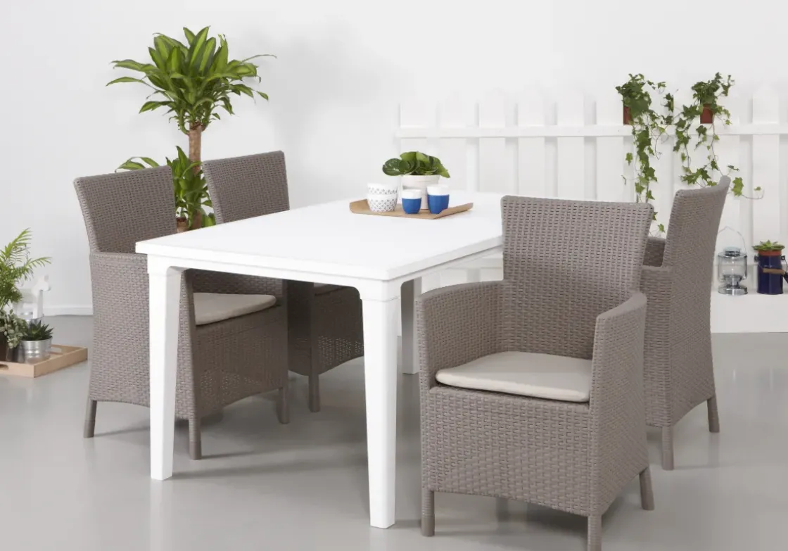 Alibert Tuinstoel Iowa Dining Cappuccino-Brico Hot