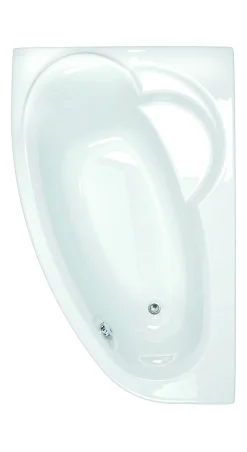 Brico Allibert Asymmetrisch Bad Zeli Rechts 175X110X53-55Cm Wit New