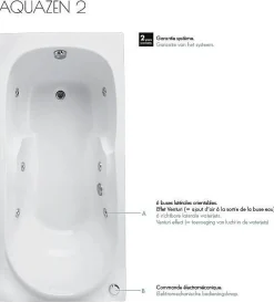 Brico Allibert Bad Carina Aquazen² 170X80Cm Wit New