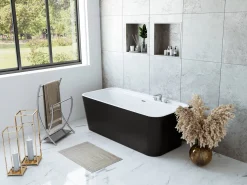 Brico Allibert Bad Kolora 170X78Cm Mat Zwart