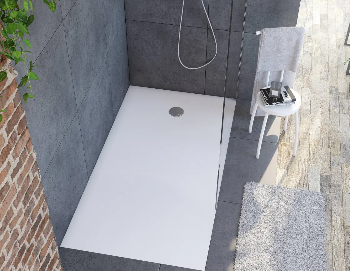 Brico Allibert Douchebak Karbon 160X90Cm Rechthoek Wit Best