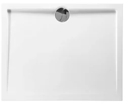 Brico Allibert Douchebak Slim Polybeton Rechthoekig 100X80Cm Wit Clearance