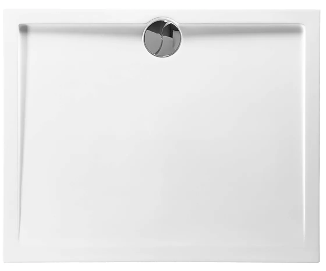 Brico Allibert Douchebak Slim Polybeton Rechthoekig 100X80Cm Wit Clearance