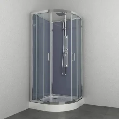 Brico Allibert Douchecabine Everest Kwartrond 90X90Cm Zilver Best