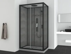 Brico Allibert Douchecabine Sero Rechthoekig 120X80Cm Zwart Sale