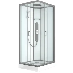 Brico Allibert Douchecabine Uyuni Kwartrond 90Cm Grijs Sale