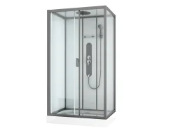 Brico Allibert Douchecabine Uyuni Rechthoek 80X120Cm Grijs