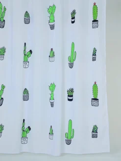 Brico Allibert Douchegordijn Cactus Polyester 180X200Cm Sale