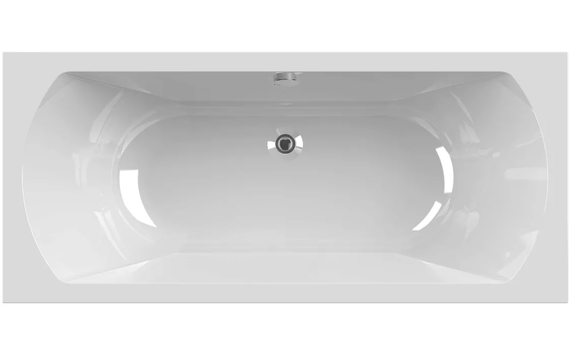 Brico Allibert Rechthoekig Bad Diva Duo 180X80X52,5-54Cm Wit New