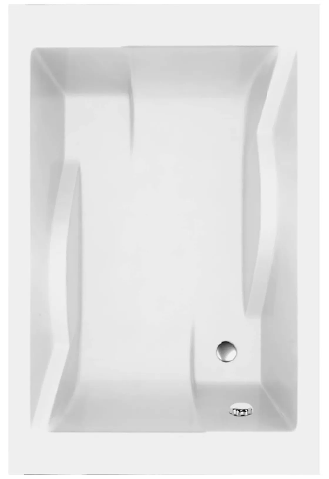 Brico Allibert Rechthoekig Bad Confindence 180X120X56-58Cm Wit New