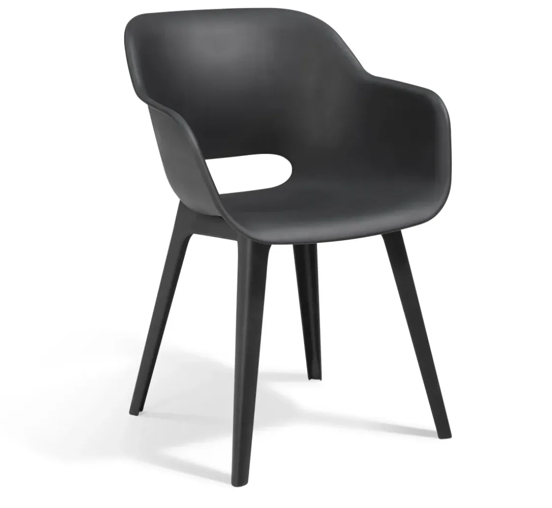 Allibert Tuinstoel Akola Kuip Grafiet-Brico Discount