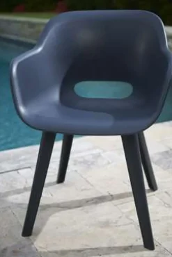 Allibert Tuinstoel Akola Kuip Grafiet-Brico Discount