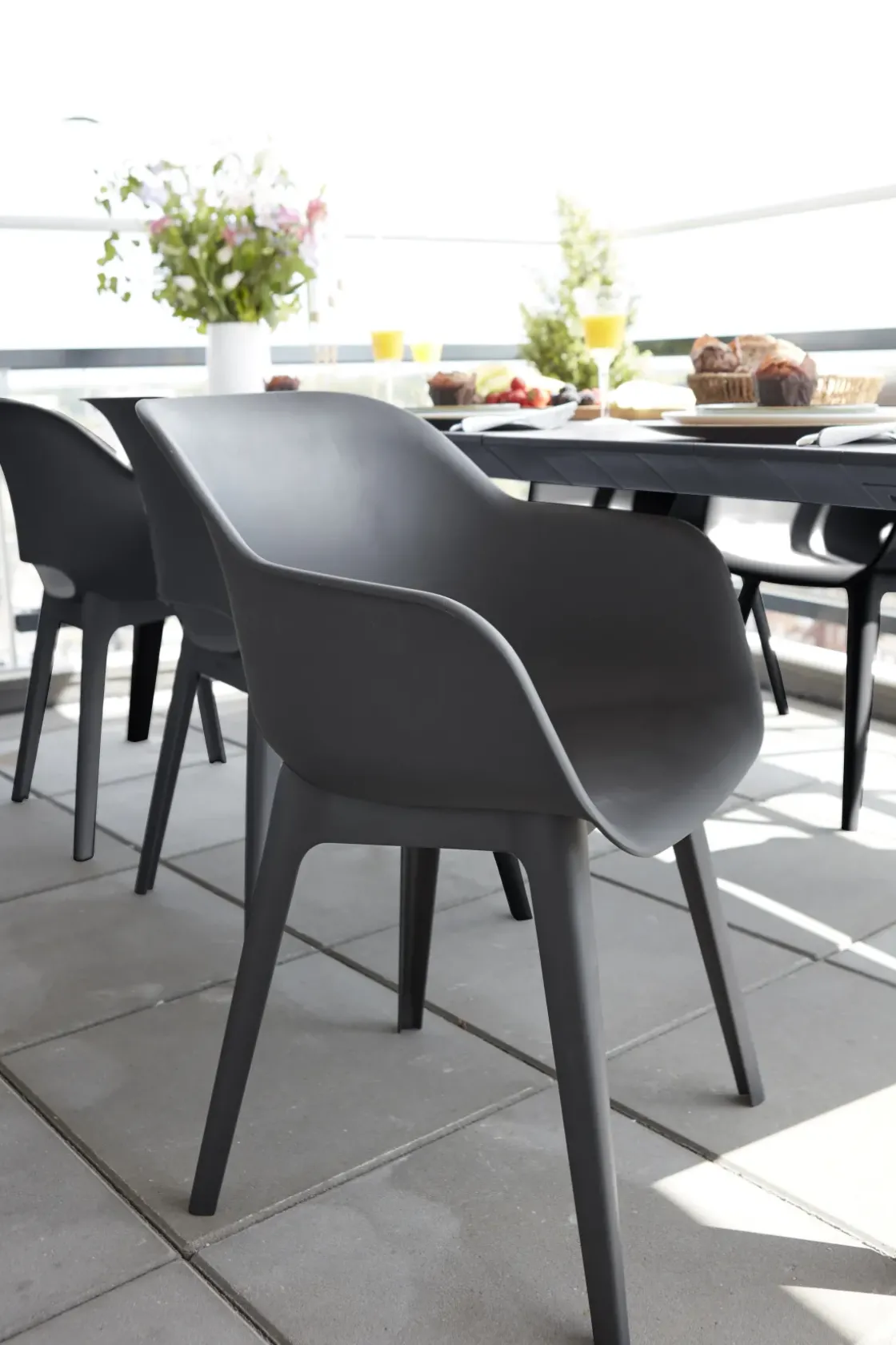 Allibert Tuinstoel Akola Kuip Grafiet-Brico Discount