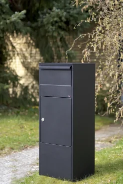 Allux 800 Pakketbrievenbus Zwart Gegalvaniseerd Staal-Brico Online