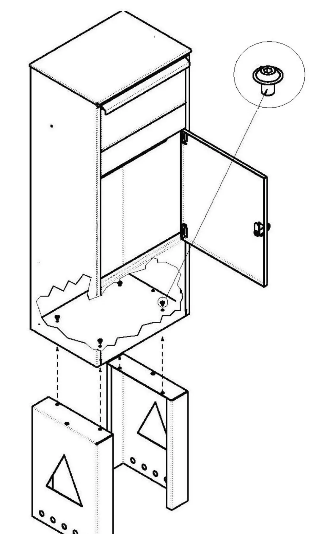 Allux Montagestand 8002 Staal Zwart-Brico Best