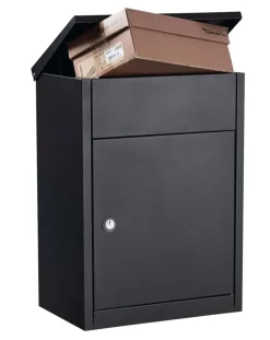 Allux Pakketbrievenbus 500 Staal Zwart-Brico Outlet