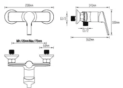Brico Aquavive Douchemengkraan Brenta Chroom 15Cm Best