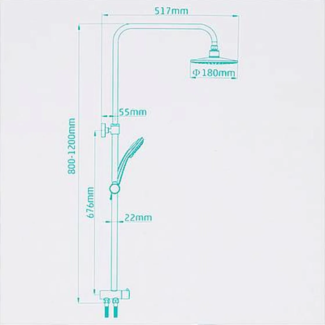 Brico Aquavive Doucheset Junin Chroom Hot