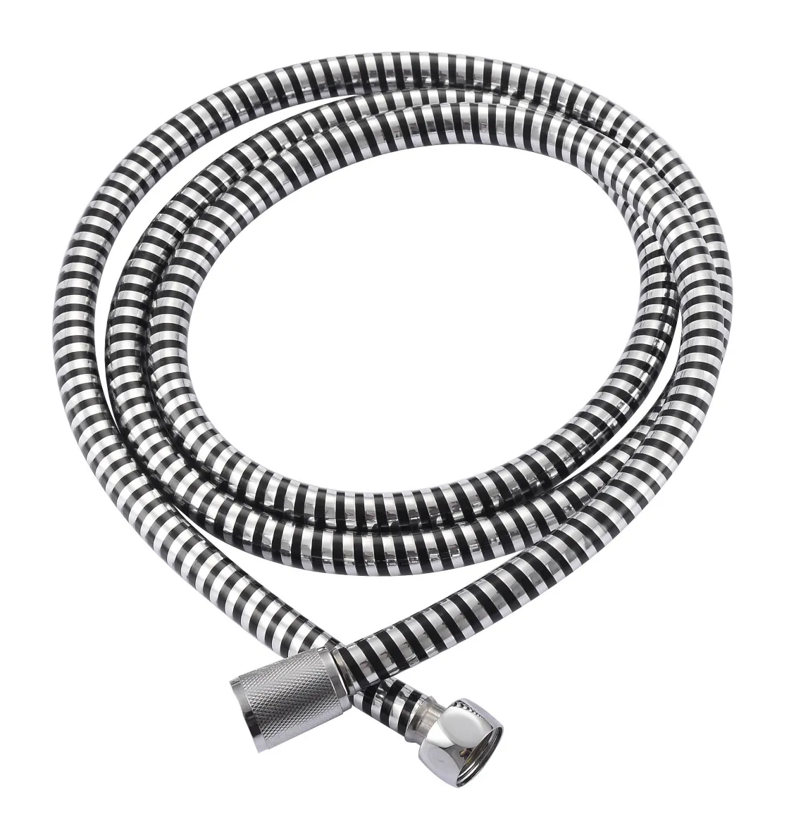 Brico Aquavive Doucheslang Pvc 175Cm Chroom-Zwart Clearance