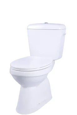 Brico Aquavive Duoblok Toilet Ippari I Ao Aansluiting I Soft-Close Toiletzitting Wit