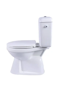 Brico Aquavive Duoblok Toilet Ippari I Ao Aansluiting I Soft-Close Toiletzitting Wit