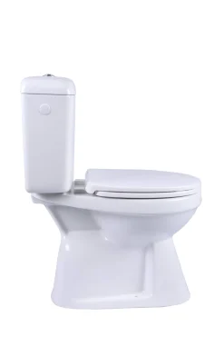 Brico Aquavive Duoblok Toilet Ippari I Ao Aansluiting I Soft-Close Toiletzitting Wit