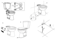 Brico Aquavive Duoblok Toilet Ippari I Pk Aansluiting I Soft-Close Toiletzitting Wit Hot