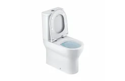 Brico Aquavive Duoblok Toilet| Universele Afvoer| Randloos | Verhoogd +7Cm | Wit Sale