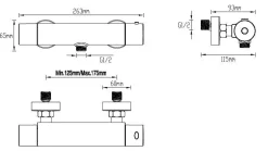 Brico Aquavive Eco Thermostatische Douchemengkraan Junin 15Cm Chroom Discount
