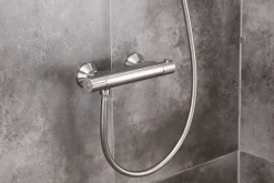 Brico Aquavive Eco Thermostatische Douchekraan Cato Geborsteld Staal 15Cm