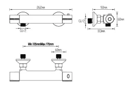 Brico Aquavive Eco Thermostatische Douchemengkraan Sele 150Mm Chroom Sale