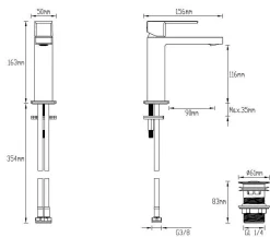 Brico Aquavive Eco Wastafelmengkraan Sacco Chroom Sale
