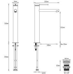 Brico Aquavive Eco Wastafelmengkraan Sele Hoog Chroom Online