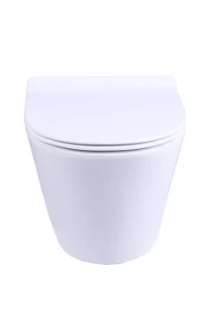 Brico Aquavive Hangtoilet Slizza Wit | Soft-Close & Quick Release Toiletzitting | Randloos Toiletpot Outlet