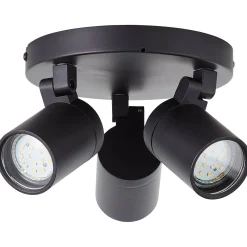 Brico Aquavive Plafondspot Irminio Zwart 19Cm 3Xgu10 5W Hot