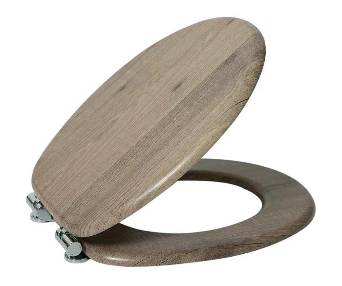 Brico Aquavive Toiletzitting Mdf Donker Eik Sale