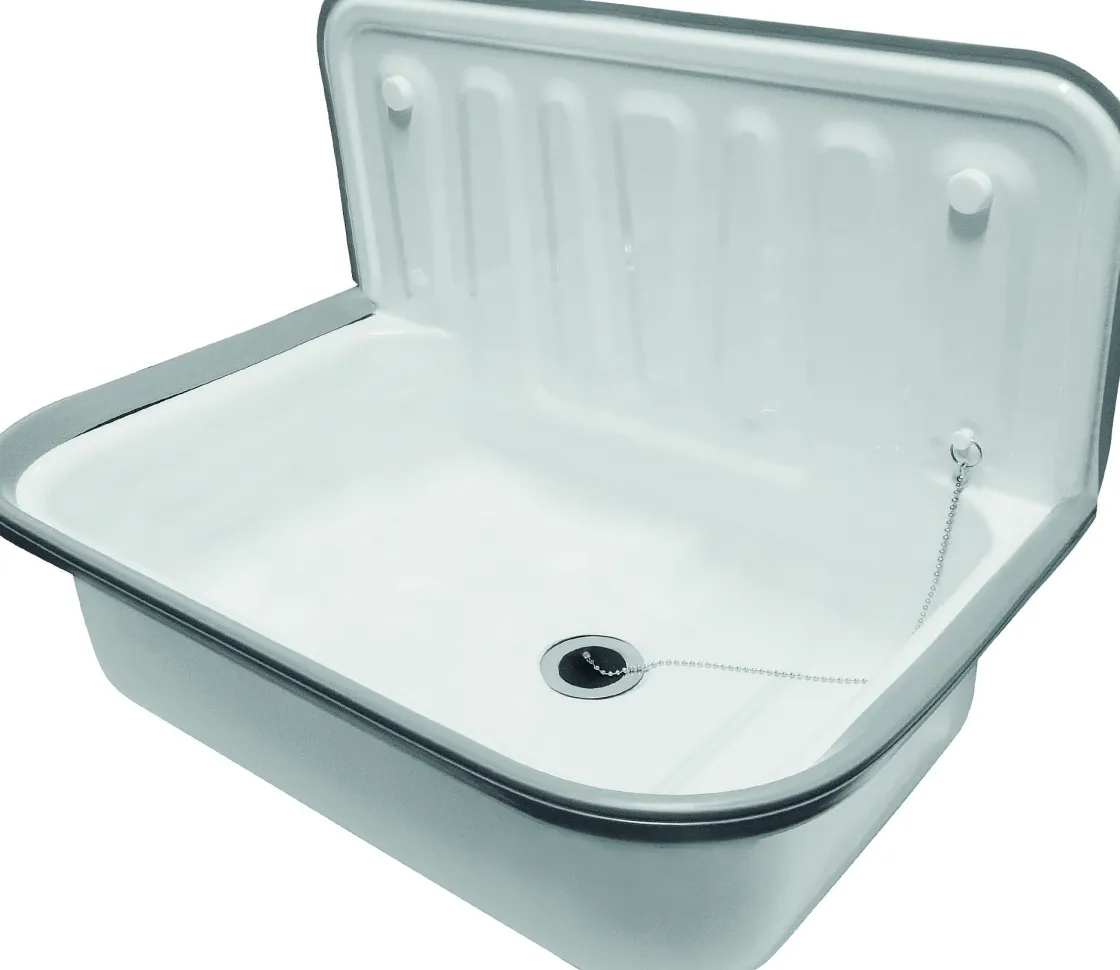 Brico Aquavive Uitgietbak Ornain Staalplaat Wit