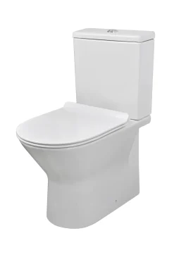Brico Aquazuro Duoblok Toilet Livenza I Universele Afvoer I Randloos Toiletpot Wit Sale