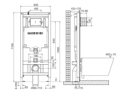 Brico Aquazuro Inbouwreservoir Brembo Compact Wit Clearance
