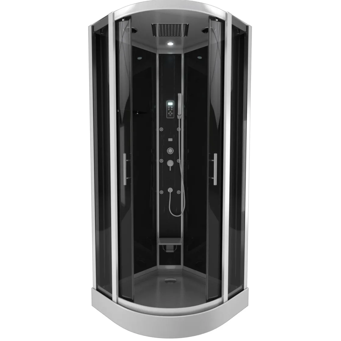 Brico Aurlane Douchecabine Hammam Dark Night 95X95X215Cm