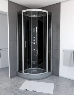 Brico Aurlane Douchecabine Hammam Dark Night 95X95X215Cm