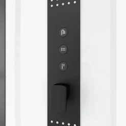 Brico Aurlane Douchecabine Indus2 90X90X215Cm Vierkant Zwart/Wit Sale