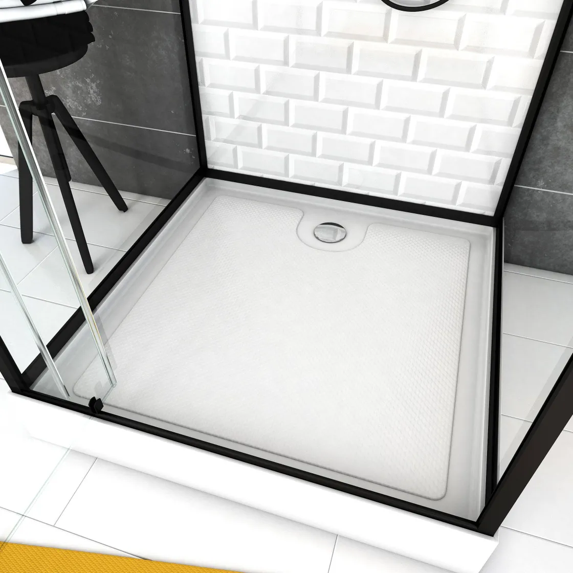 Brico Aurlane Douchecabine Metro 80X80X219-230Cm Vierkant Outlet