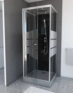 Brico Aurlane Douchecabine Study Chroom 80X80X219-230Cm New